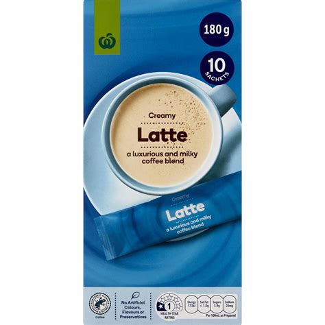 Woolworths Latte Coffee Sachets Pack Woolworths