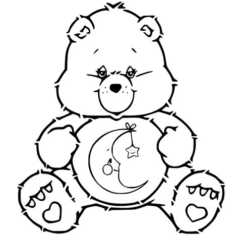 Bedtime Bear Coloring Page Free Printable Coloring Pages