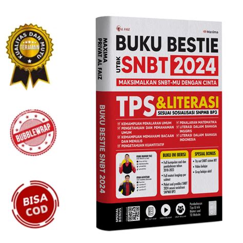 Buku Bestie Utbk Snbt Tps Dan Literasi Up Date Isian Soal Maxima