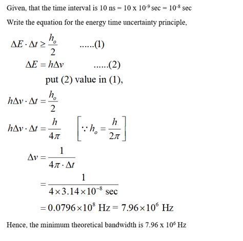 Solved Using The Heisenberg Uncertainty Principle Calculate The