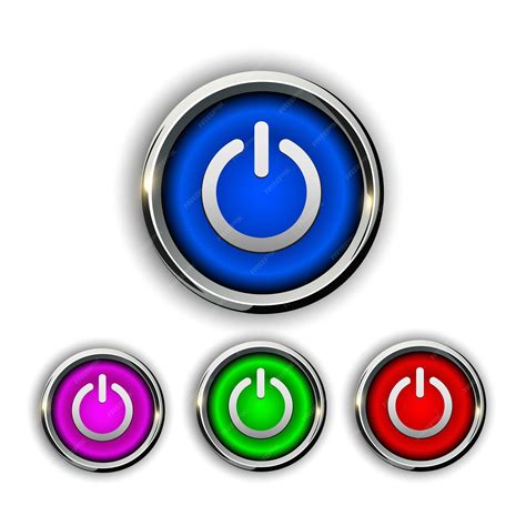 Premium Vector | Power buttons icons buttons vector design