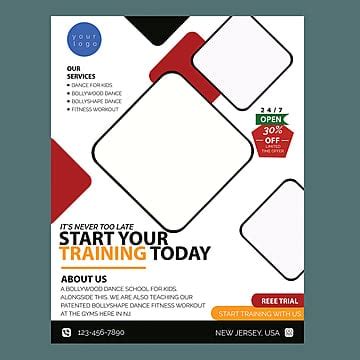 training flyer templates psd design    pngtree