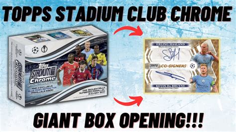 New Topps Ucc Stadium Club Chrome Giant Box Opening Big