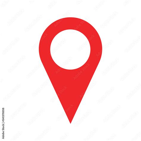 Red Map Pointer Icon Transparent Png Stock Illustration Adobe Stock