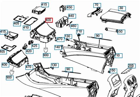 MERCEDES BENZ C KLASSE W205 Staufach Aschenbecher A2056800110 NEUES