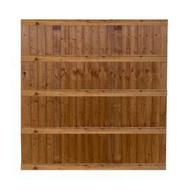 Framed Feather Edge Closeboard Fence Panels Green Treated