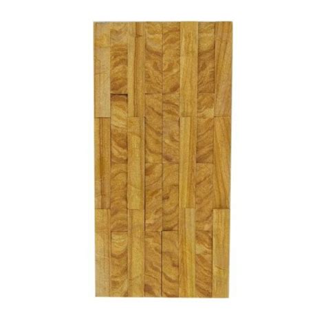 Brown Sandstone Teakwood Exterior Wall Cladding Tile Thickness Mm