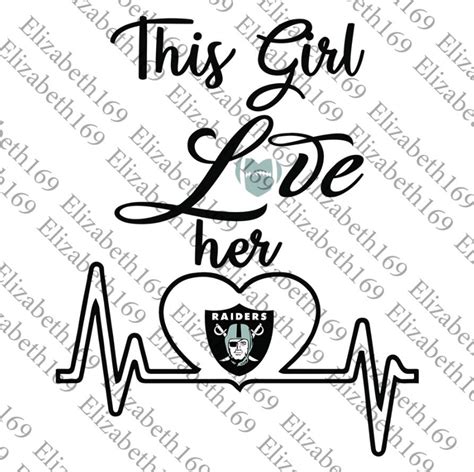 This Girl Love Her Oakland Raiders Png Svglove Raiders Etsy