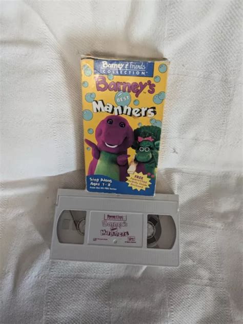 Barney Friends Collection Best Manners Vhs Video Tape Lyons Sing