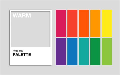 Color Palette Color Schemes Warm Colors Stock Vector Royalty Free