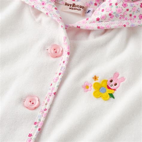 HOT BISCUITS ミキハウス パイル素材 おでかけポンチョ 紺 ピンク フリ 70 90cm ホットビスケッツ ミキハウスホットビスケッツ公式店 通販 Yahoo ショッピング