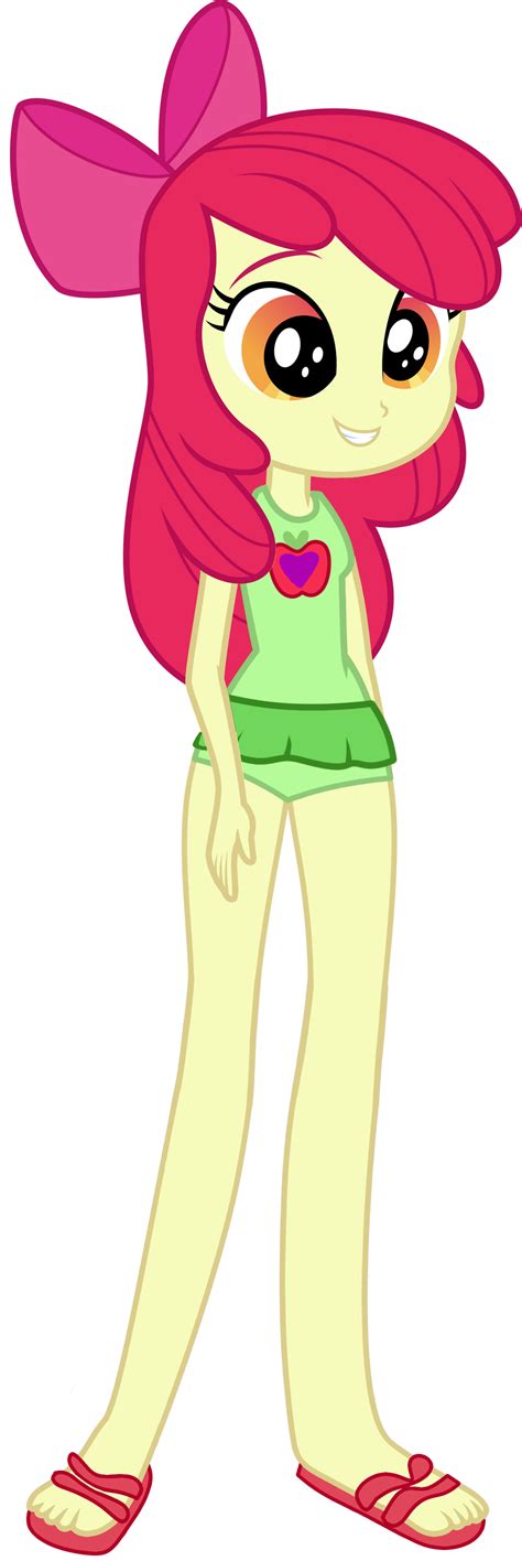 Equestria Girls Apple Bloom Beach by ajosterio on DeviantArt