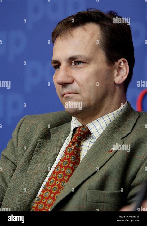 Pictured Radoslaw Sikorski Stock Photo Alamy