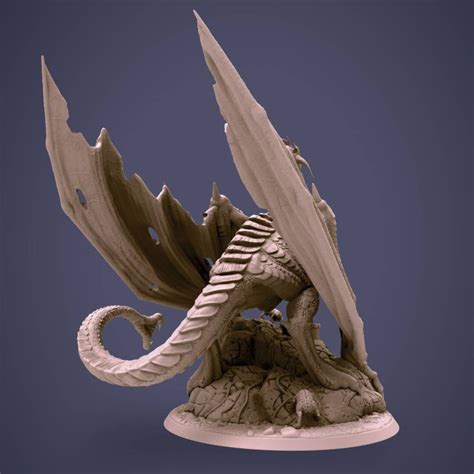 Brain Eater Illithid Mind Flayer Dragon By Clynche 3d Printed Etsy
