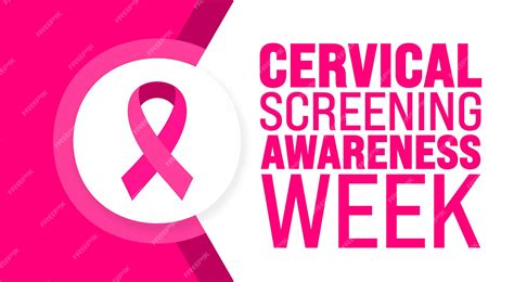 Premium Vector June Is Cervical Screening Awareness Week Background