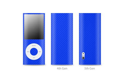 Blue Carbon Fiber Ipod Nano 4th 5th Gen Skins Stickerboy Skins For Protecting Your Mobile