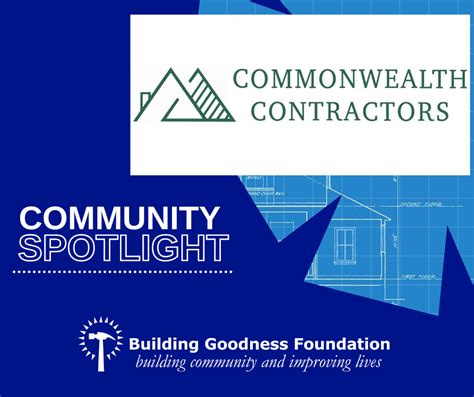 Community Spotlight Commonwealth Contractors — Building Goodness