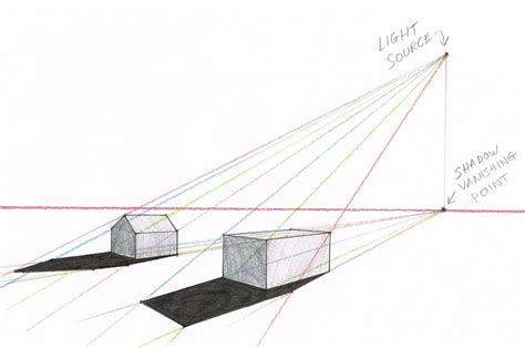 How To Draw Perspective Shadow - Drawing Shadows In Perspective | My Drawing Tutorials - Art ...