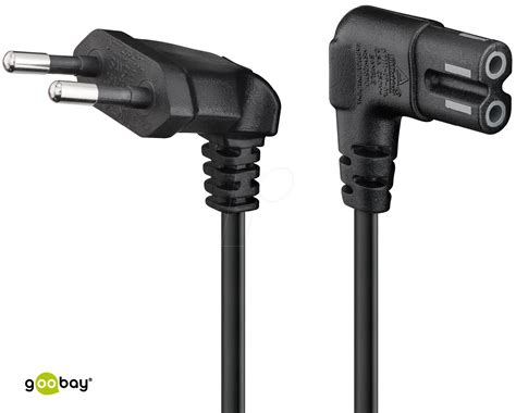 Goobay Connection Cable Euro Plug Angled At Both Ends M