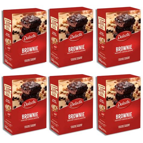 DELECTA Brownie Gotowe Ciasto Czekoladowe Mieszanka W Proszku 550g X