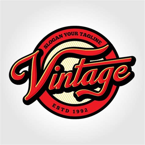 Premium Vector Retro Style Logo Vector