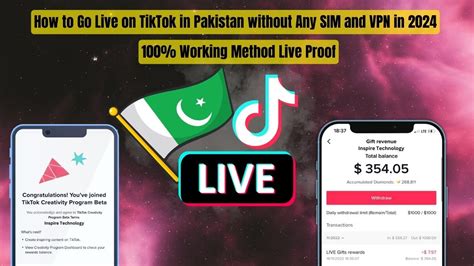 Tiktok Live In Pakistan How To Go Live On Tiktok In Pakistan Without