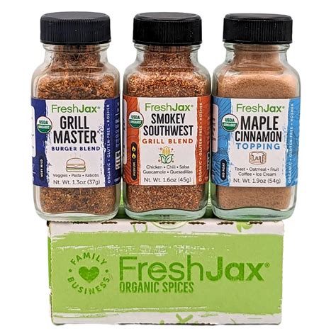 Amazon FreshJax Organic Seasoning Variety Pack Grilling Spice