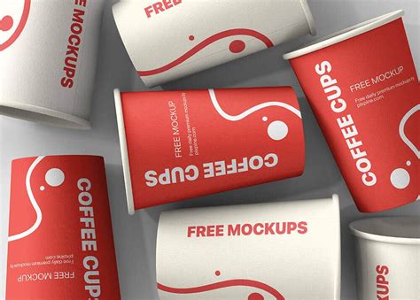 Free Paper Coffee Cups Mockup Creatisimo