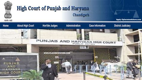 Punjab Haryana High Court Recruitment Ecourts Gov In Notification