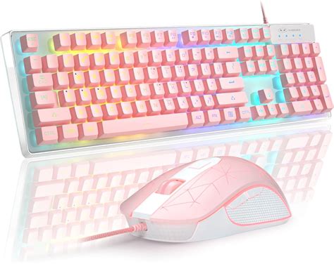 Combo De Teclado Y Mouse Para Juegos Teclado Retroiluminado LED De 7