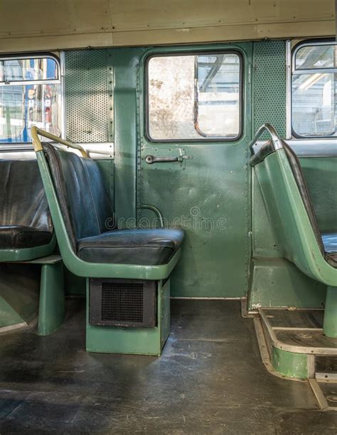 Interior of an Old American Bus Stock Image - Image of transport ...