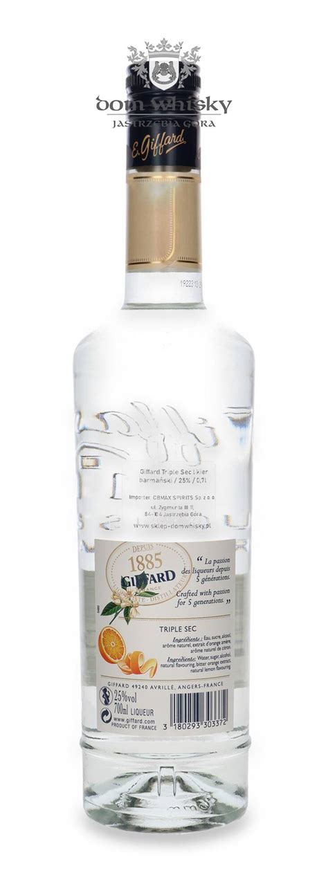 Giffard Parfait Triple Sec likier barmański 25 0 7l Dom Whisky