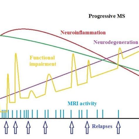 Schematic Visualization Of The Disease Course In Relapsing Remitting Download Scientific