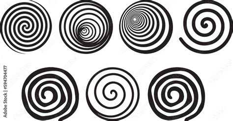 Spiral Vector File, Vector Bundle File-Cut File-Vector Clip Art Stock ...