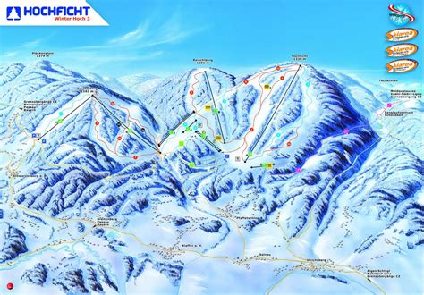 Skiareál Hochficht 21 Km Sjezdovek