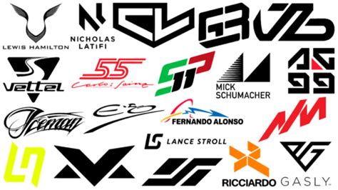 Formula 1 Drivers Logos