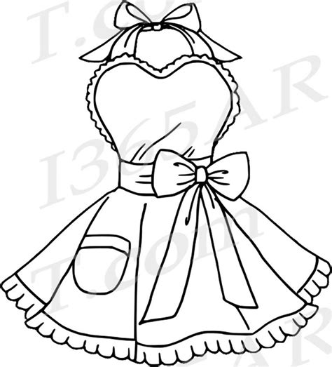 Apron Clipart Clip Art Cute Aprons Bridal Clipart Wedding Etsy Uk