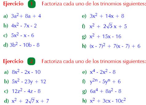 Factorizaci N Por Aspa Simple Problemas Resueltos Y Ejercicios Para