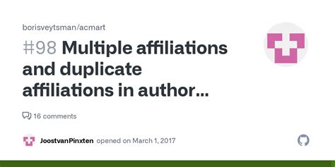 Multiple Affiliations And Duplicate Affiliations In Author Block