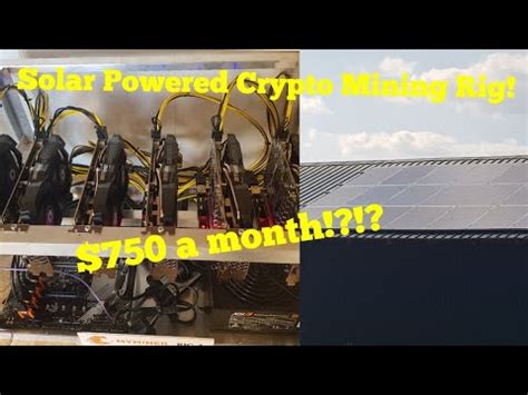 Solar Powered Crypto Mining Rig A Month First Day Of Mining