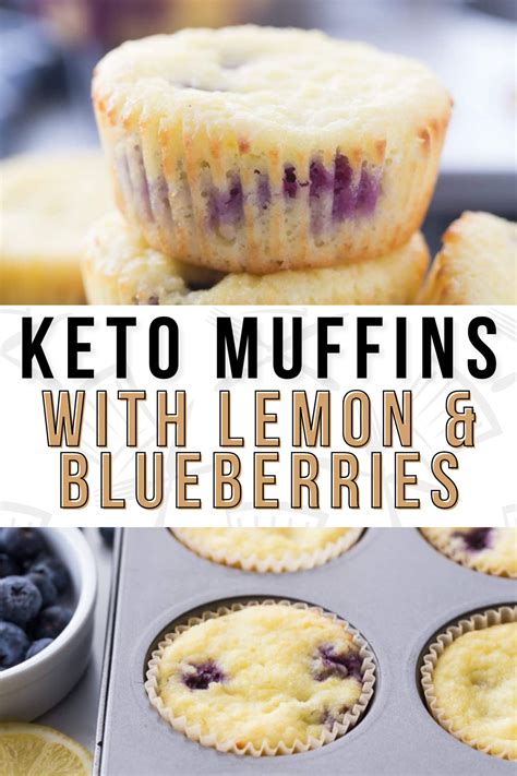 Ultra Moist And Fluffy Keto Muffins With Lemon And Blueberries Are A Great Keto Friendly