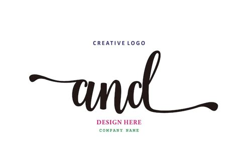 Premium Vector And Lettering Logo Is Simple Easy To Understand And