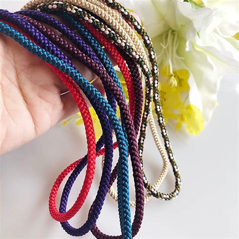 Silk Round Braided Cord Kumihimo 5mm Japanese Silk Cord Etsy Australia