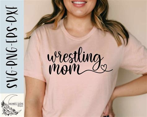 Wrestling Mom Svg Design Wrestling Svg File For Cricut Etsy