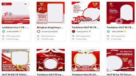 Hari Kemerdekaan Indonesia Ini Link Twibbon Hut Ke Ri Gratis