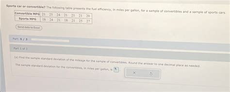 Solved Sports Car Or Convertible The Following Table Chegg