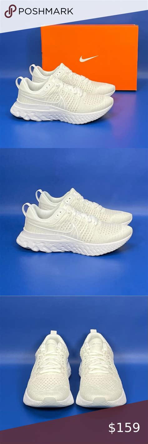 New Nike React Infinity Run Flyknit 2 Athletic Shoes White Pure Platinum Pure Platinum Nike