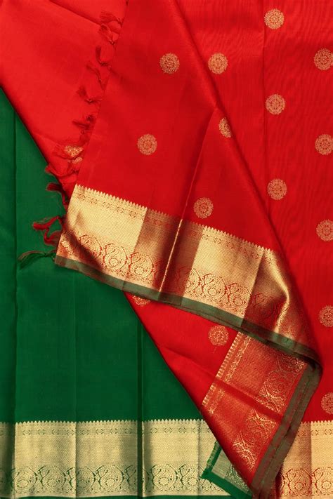 Bright Pure Silk Red Kanjivaram Saree