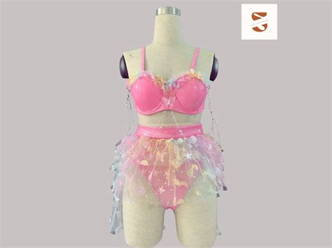 Dakota Set Rave Outfit Garter Outfit Festival Suit Rave Etsy