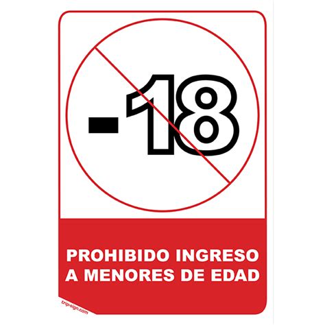 Se Ales De Restricci N Aviso Prohibido Menores De Edad